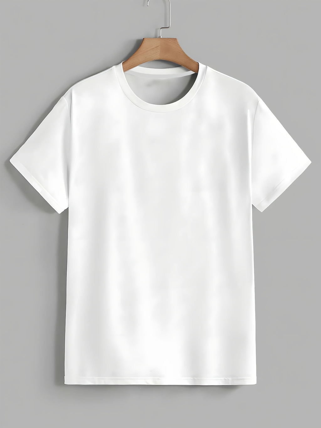 T-shirt blanc à manches courtes pour homme, imprimé numérique 3D, style streetwear hip-hop, t-shirt graphique rappeur, t-shirt à manches courtes pour homme, t-shirt décontracté à col rond et manches courtes pour homme