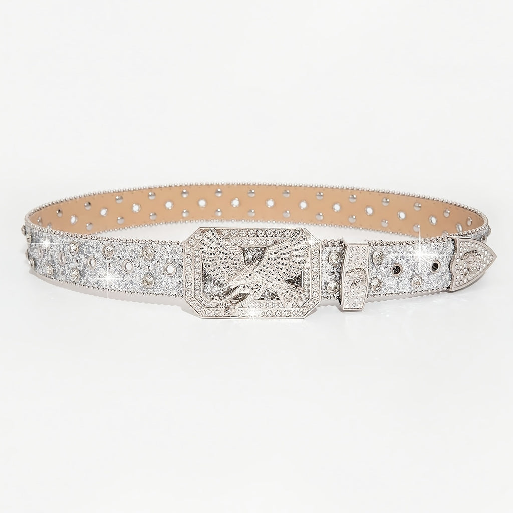 Nox Rhinestone Belt Buckle