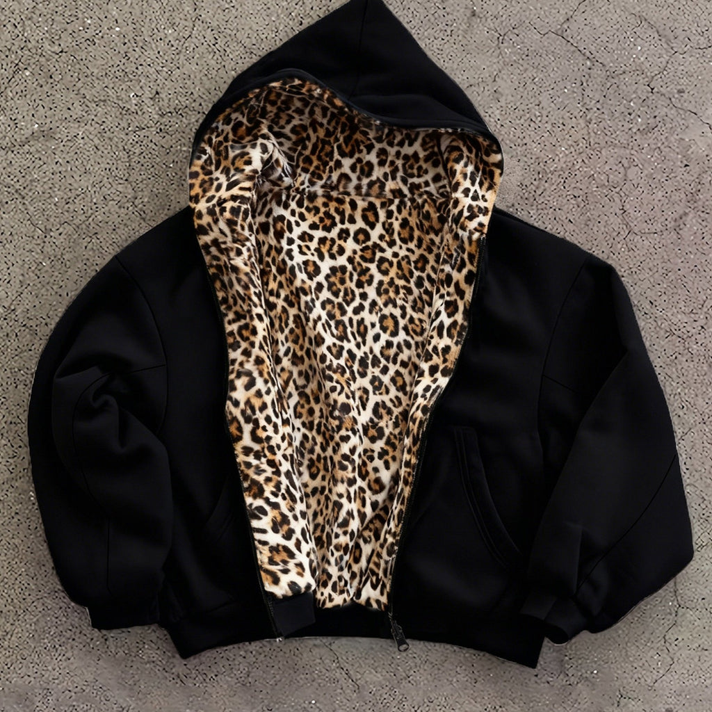 Phantom Leopard Zip Hoodie