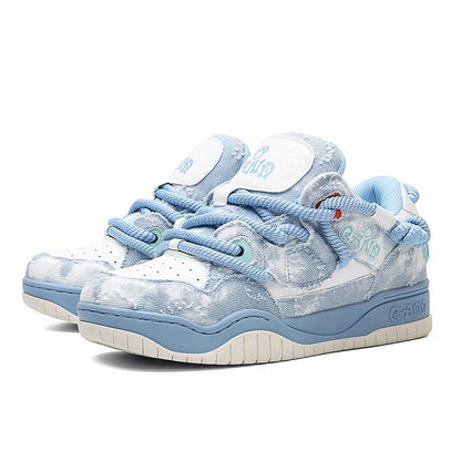 Unisex Skateboarding Shoes Non-Slip Versatile Thick Sole Flat Sneakers New Trendy Outdoor Sports Shoes Fashionable High-End Boarding Shoes Suitable for Skating, Street, Fitness